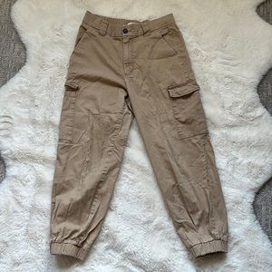 Khaki comfy cargo pants